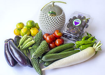 野菜と果物の詰め合わせイメージ